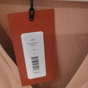 Alix NYC Tan bodysuit, size small. NWT